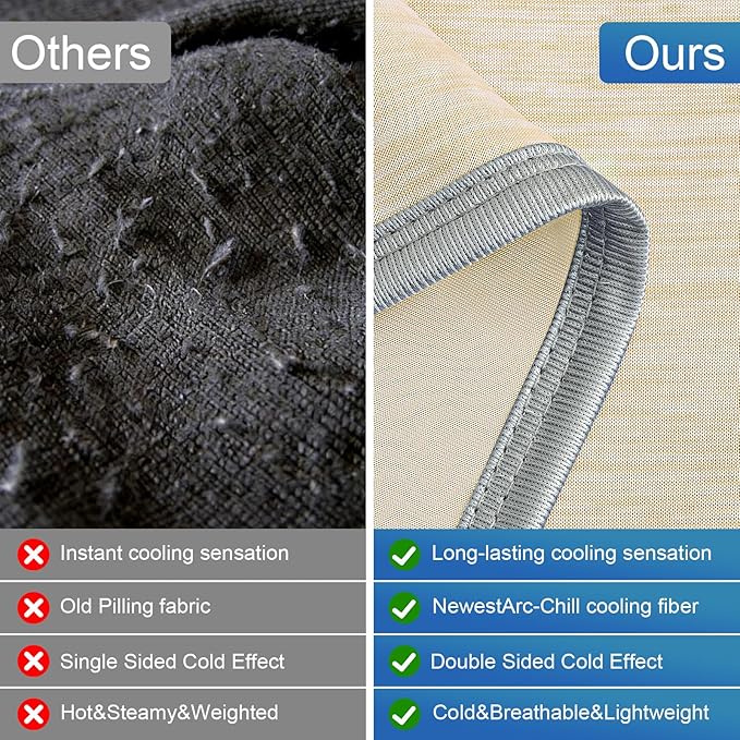 KMUSET Cooling Blanket Queen Size, Double Sided Summer Cooling Blankets - Image 6