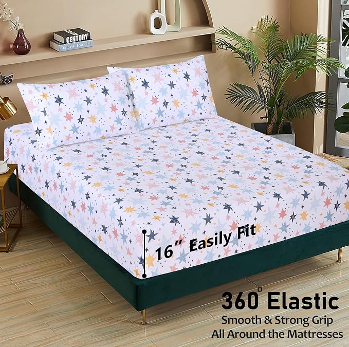 RUVANTI 100% Cotton Sheets – Twin XL Size Percale Bedding, Cooling & Breathable - Image 4