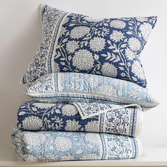 Levtex Home Adare Blue Reversible King/Cal King Quilt Set - Image 7