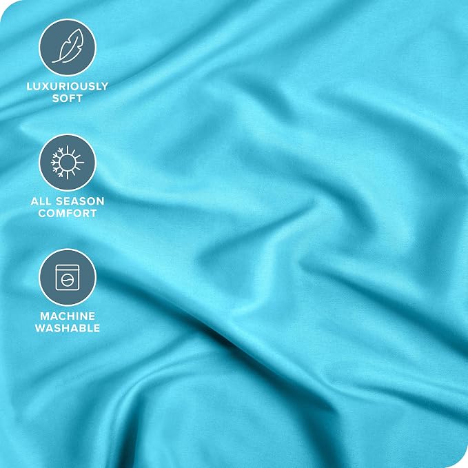 Bare Home Fitted Bottom Sheet Queen Size - Image 2