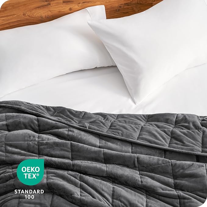 Bare Home Weighted Blanket Full or Queen Size 15lb - Image 7