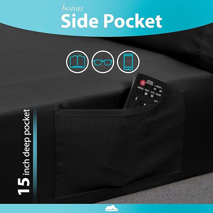 DREAMCARE Twin XL Fitted Sheet - Image 3