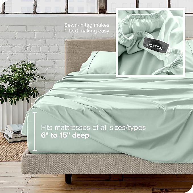 Bare Home Split Head Flex King Sheet Set - Image 6