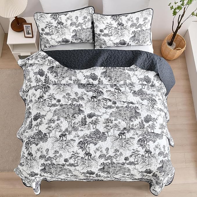 WONGS BEDDING Botanical Quilt Set Full Size - Image 3