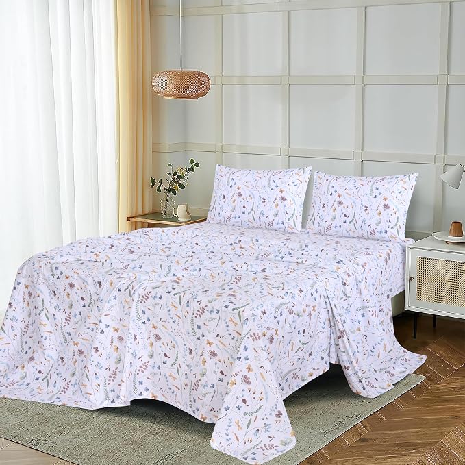 RUVANTI 100% Cotton Sheets – Full Size Percale Bedding, Cooling & Breathable - Image 9