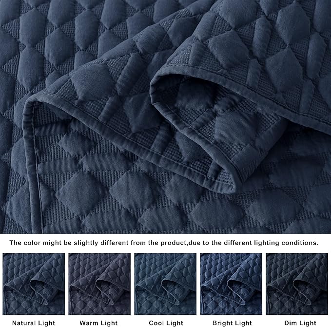 WDCOZY Oversized California Cal King Size Quilt Bedding Sets - Image 3