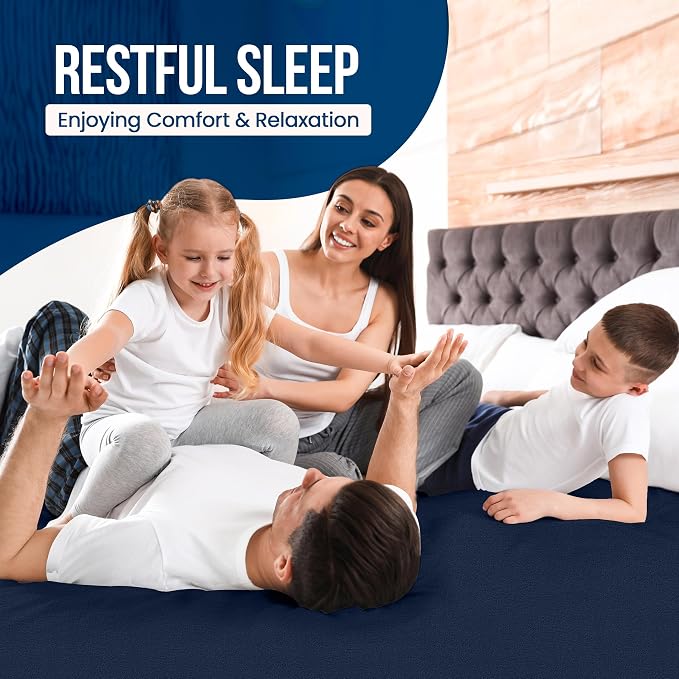 King Size Mattress Protector Waterproof, Premium 200 GSM Terry Mattress Cover - Image 7