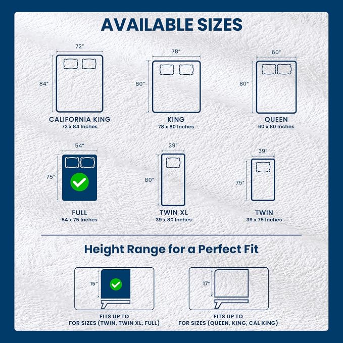 Full Size Mattress Protector Waterproof 14 Pack, Premium 200 GSM Terry Mattress - Image 3