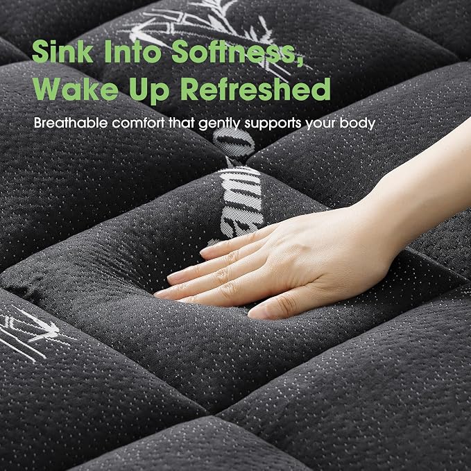 Mattress Pad Twin Size, Cooling Pillow Top Mattress Topper, Ultra Soft Viscose - Image 2