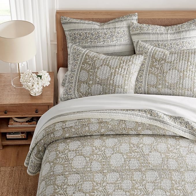 Levtex Home Adare Taupe Reversible King/Cal King Quilt Set and 2 Pillow Shams - Image 3