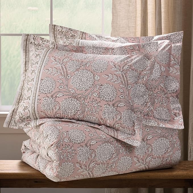 Levtex Home Adare Blush Reversible Full/Queen Comforter Set - Image 3