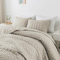 WDCOZY Light Beige Twin Size Quit Bedding Set by WDCOZY