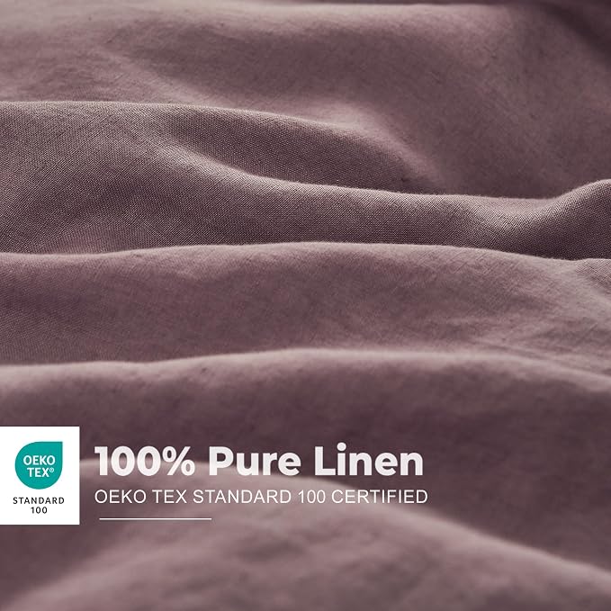 Simple&Opulence 100% Washed Linen Duvet Cover - Image 3