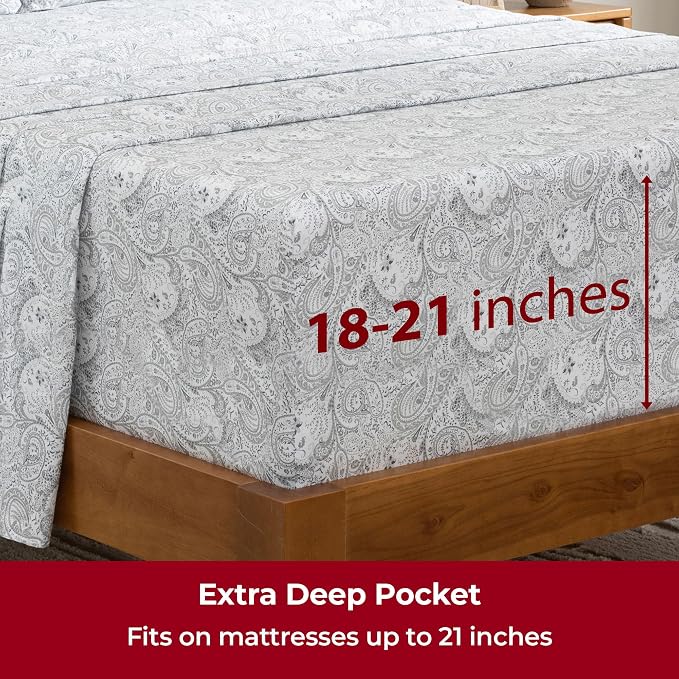 Mellanni Extra Deep Full Sheets - Image 6