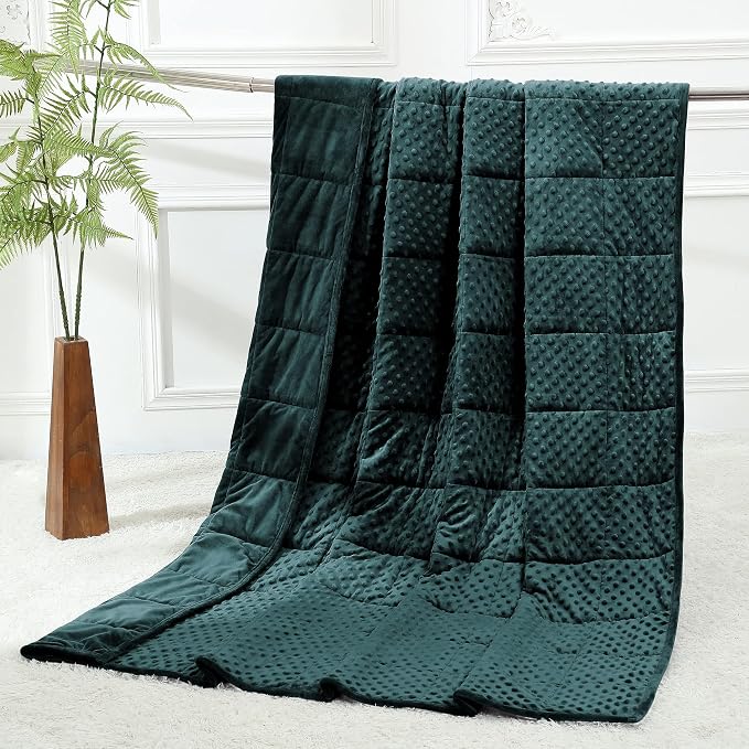 Alomidds Weighted Blanket for Adults, Cooling Breathable Soft and Comfort Minky - Image 6