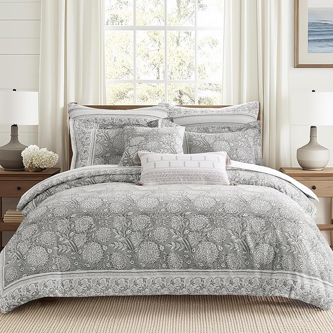 Levtex Home Adare Grey Reversible Twin/Twin XL Comforter Set - Image 2