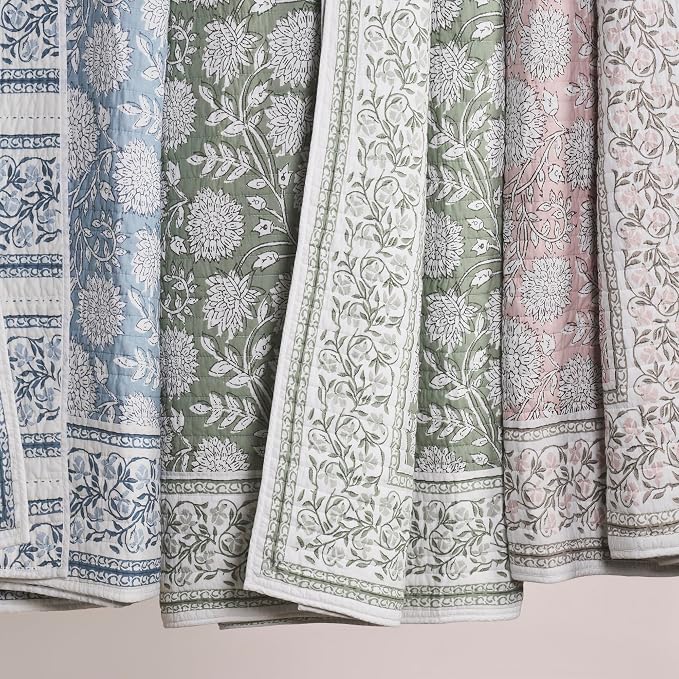 Levtex Home Adare Blue Reversible Full/Queen Quilt Set - Image 9