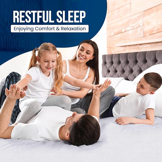 King Size Mattress Protector Waterproof, Premium 200 GSM Terry Mattress Cover - Image 7
