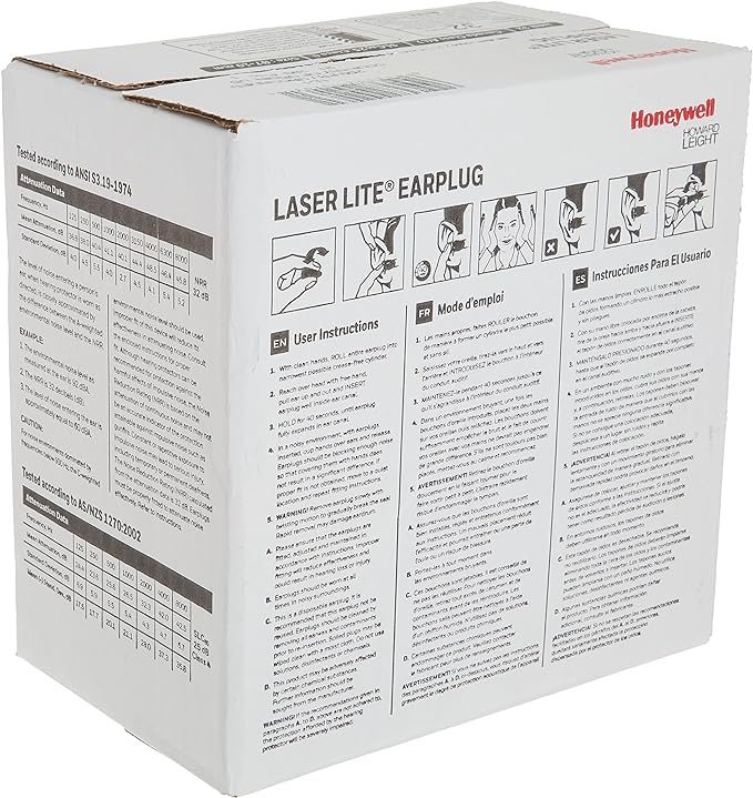 Howard Leight by Honeywell Laser Lite High Visibility Disposable Foam Earplugs - Image 6
