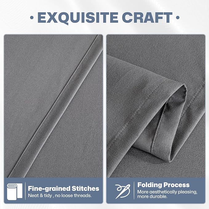 Lavisun Full Flat Sheets only, 6 Pack Bulk Top Sheets - Image 4