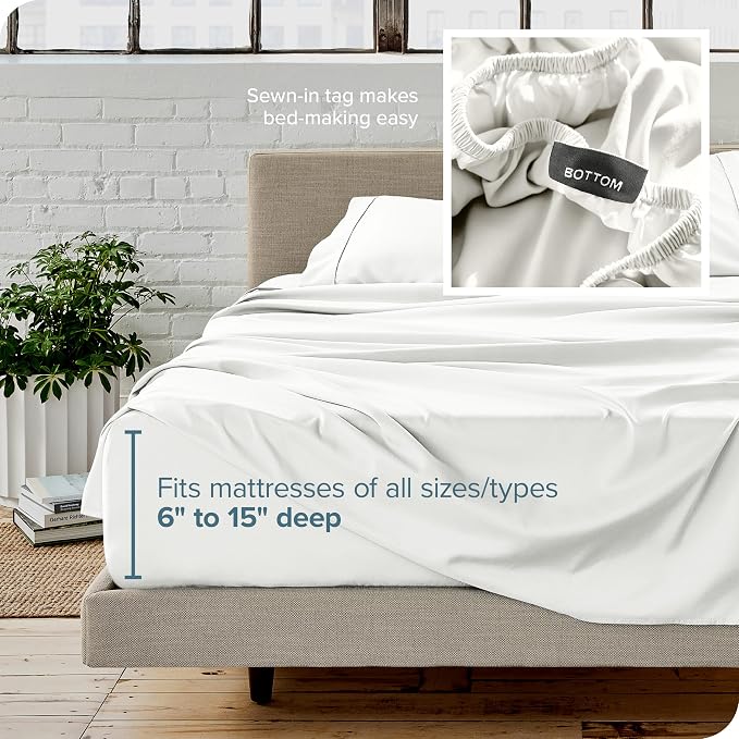 Bare Home Split California King Sheet Set - Image 6