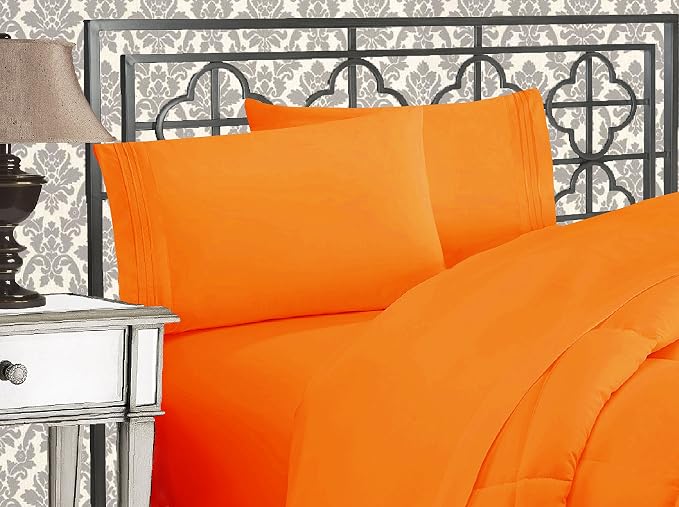 Elegant Comfort Luxurious 1500 Premium Hotel Quality Microfiber Three Line by ELEGANTCOMFORT