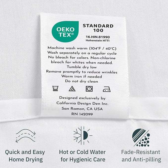 California Design Den Queen Size Flat Sheet Only - Image 8