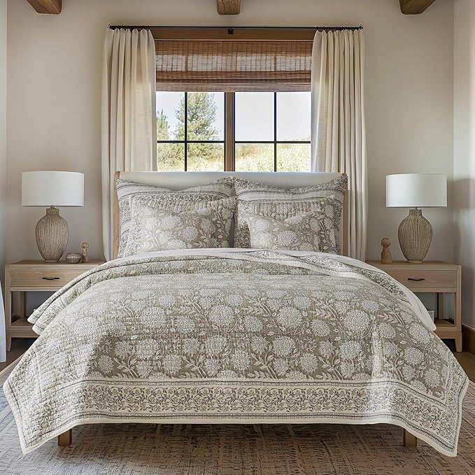 Levtex Home Adare Taupe Reversible Twin XL/Twin Quilt Set by LevtexHome