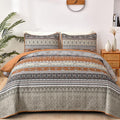 WONGS BEDDING Boho Queen Quilt Set, Fall Lightweight Bed Decor Bedspread by WONGSBEDDING