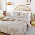 JANZAA Quilts Queen Size Oatmeal Bed Spread by JANZAA