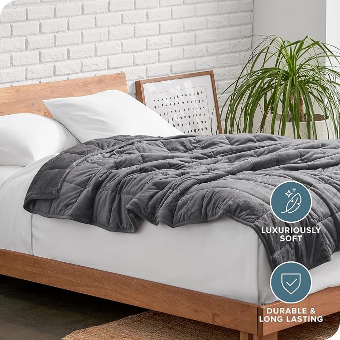 Bare Home Weighted Blanket Full or Queen Size 15lb - Image 5