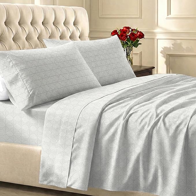 California Design Den Soft Queen Size Cotton Sheet Sets, 400 TC Good by CaliforniaDesignDen