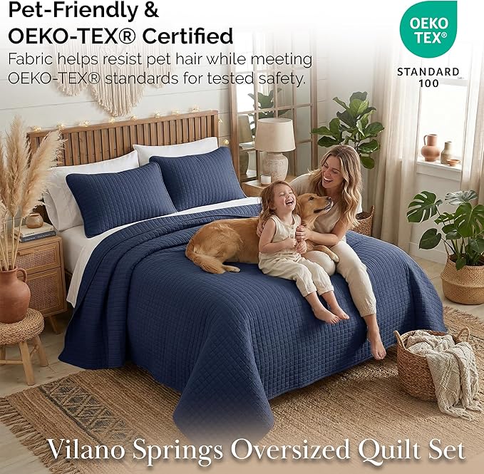 Southshore Fine Living, Inc. Oversized Twin Quilt Bedding Set, Microfiber Quilts - Image 4