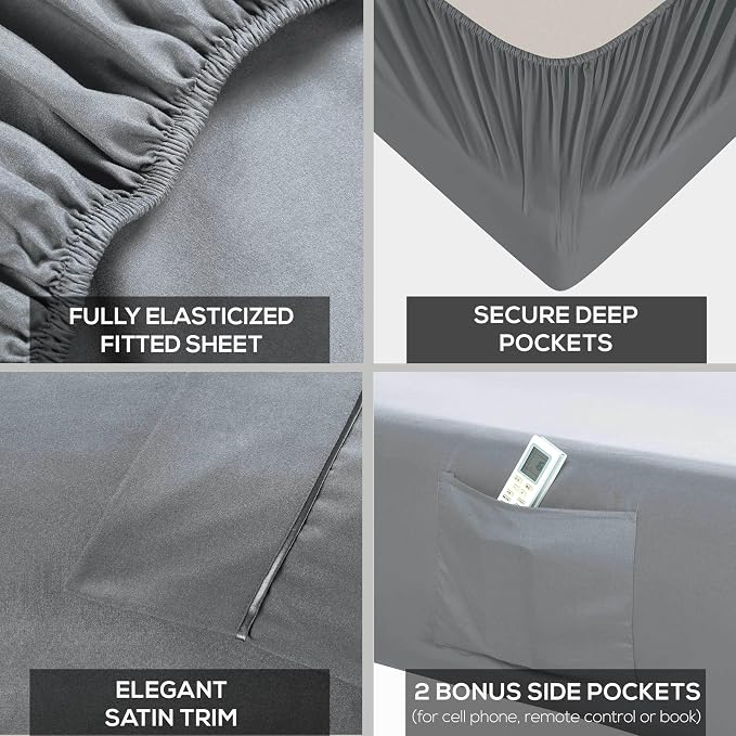 Mueller UltraTemp King Size Sheets Set – 6 Piece Premium Bedding, Silky Soft - Image 4