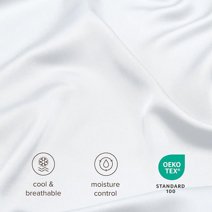 Bare Home 100% Rayon Made from Bamboo Luxury Standard Size Set of 2 Cooling - Image 4