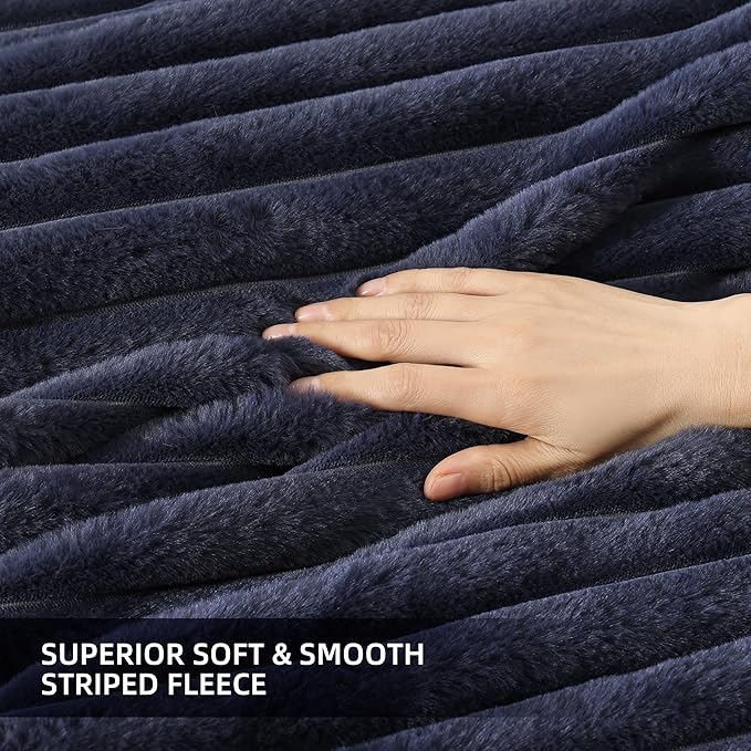 Smoofy Fluffy Full Size Comforter Sets 3 Pieces - Image 5