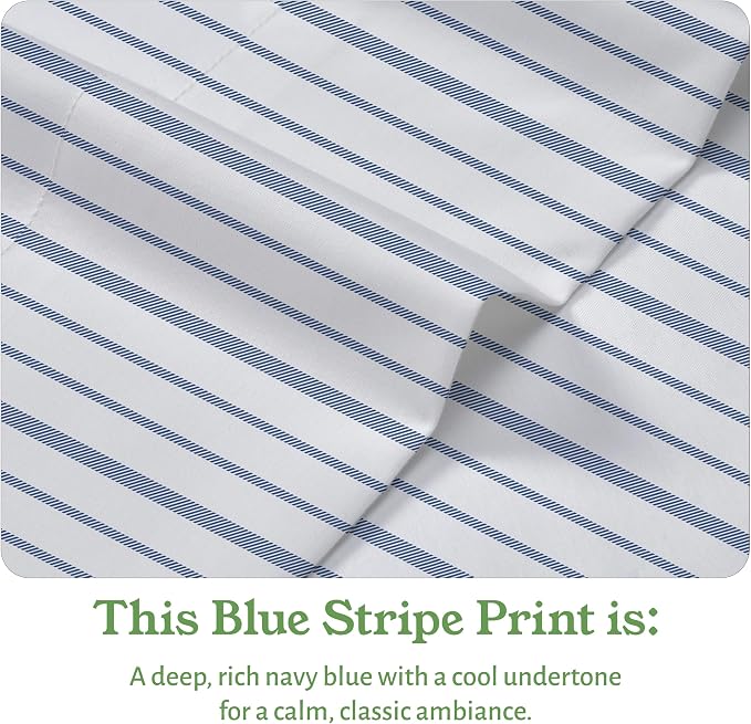 California Design Den Stripe Sheets Queen Size Set - Image 4