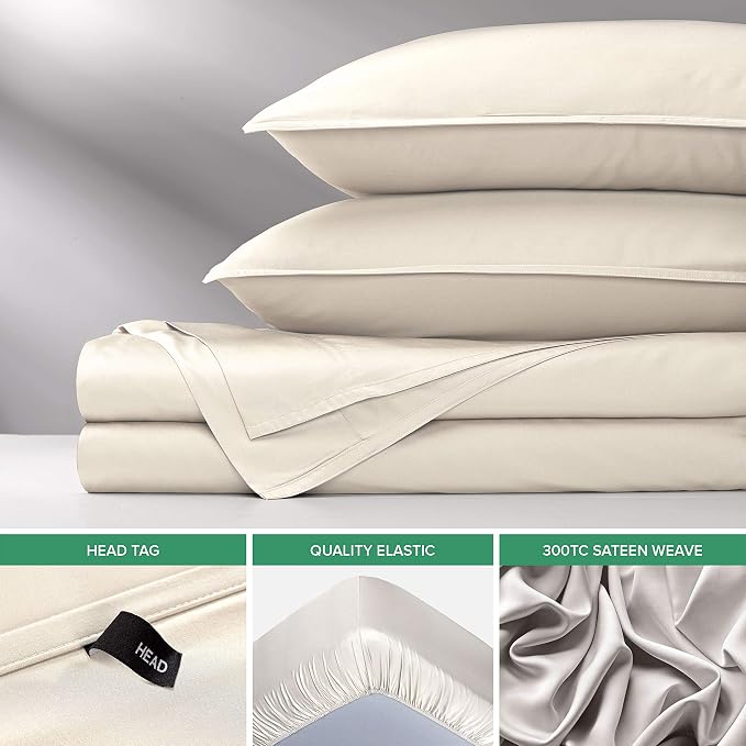 Pure Bamboo Twin Sheets, Genuine 100% Organic Viscose Derived from Bamboo Bed - Image 6