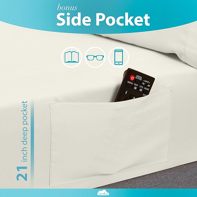 DREAMCARE King Size Sheets Set - Image 3