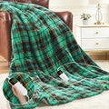 Green Heated Blanket Electric Throw 50X60, Heating Blanket by OCTROT