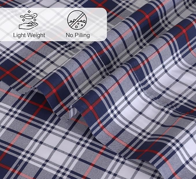 RUVANTI 100% Cotton Sheets – Twin Size Percale Bedding, Cooling & Breathable - Image 4