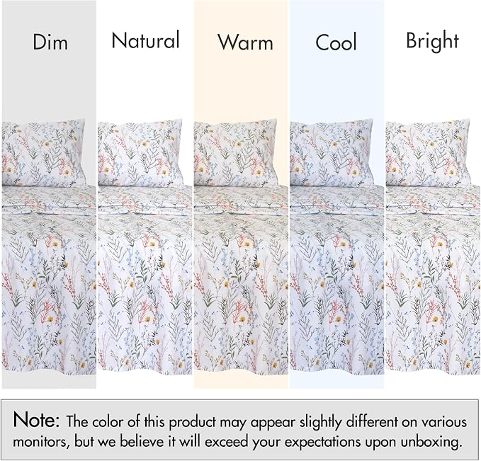 RUVANTI 100% Cotton Sheets – Queen Size Percale Bedding, Cooling & Breathable - Image 7