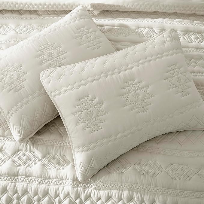 WDCOZY Beige Boho Twin Quit Size Bedding Set - Image 4