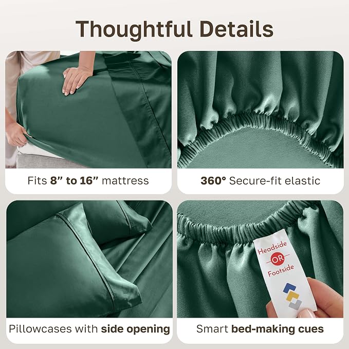 California Design Den Soft 100% Cotton Sheets Full Size Set, 400 Thread Count - Image 5