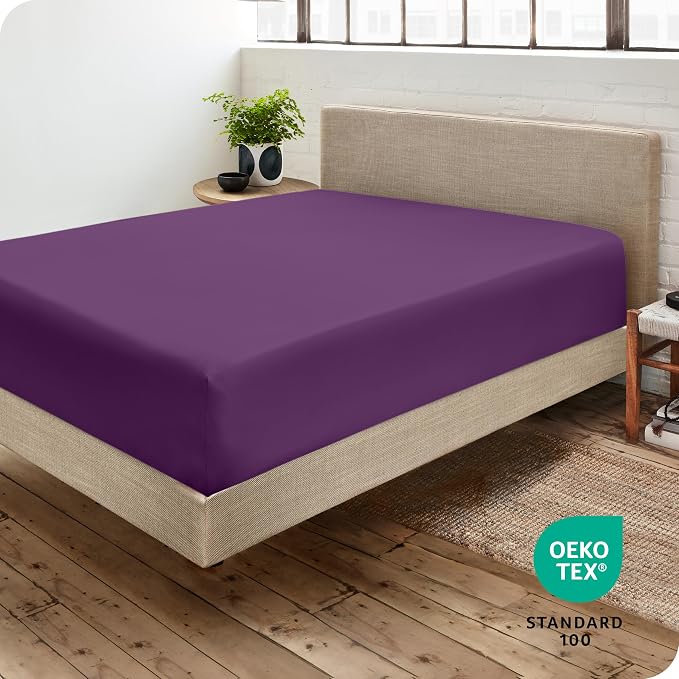 Bare Home Fitted Bottom Sheet Queen Size - Image 4
