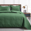 Love's cabin King Size Quilt Set Olive Green Bedspreads by Lovescabin