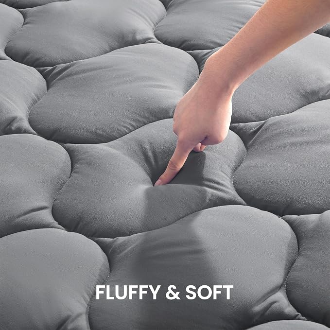 SLEEP ZONE Full Size Cooling Mattress Pad - Image 2