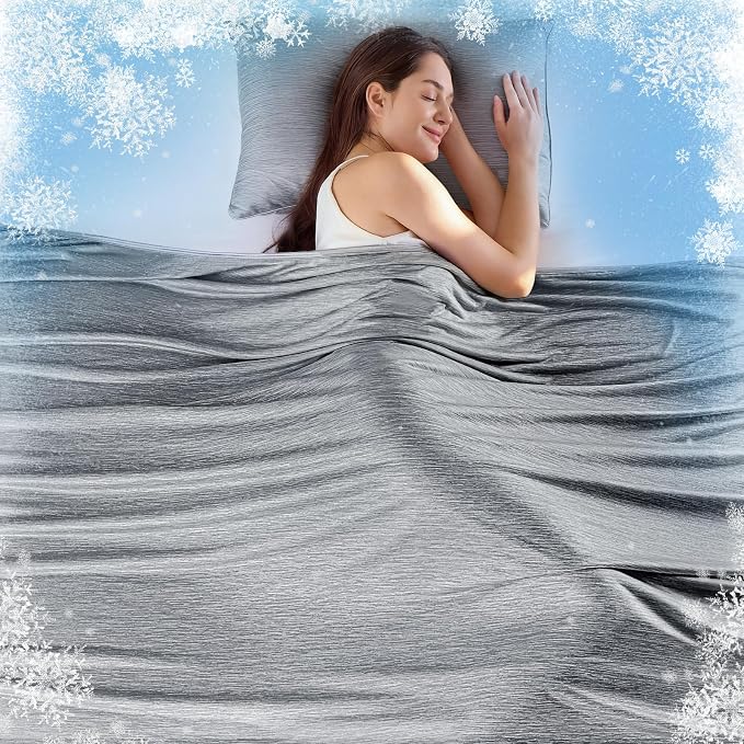 KMUSET Cooling Blanket King Size, Double Sided Summer Cooling Blankets by COZYBLANKETHappyHomeLife