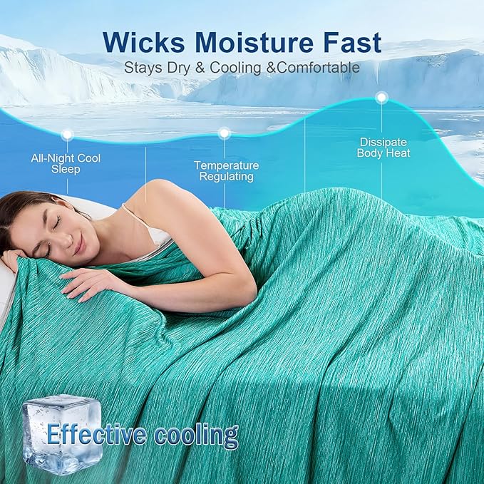 KMUSET Cooling Blanket Full Size（80"x90", Double Sided Summer Cooling Blankets - Image 4