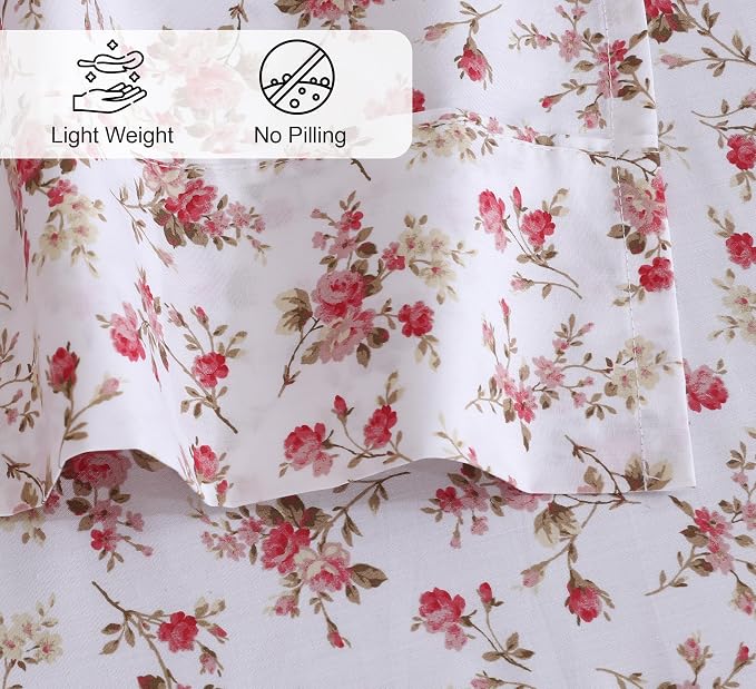 RUVANTI 100% Cotton Sheets – Split King Size Percale Bedding, Cooling & - Image 4